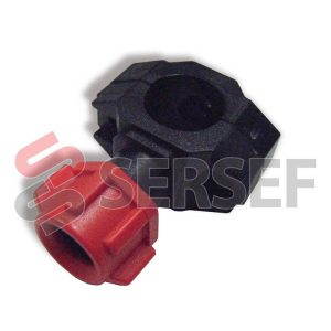 SISTEMA DE FIJACION CON CABEZA ROSCADA GG 3/8" DIAM. 1/2" P/TUBO DE 22 MM.
