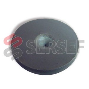 PLAQUITA EN WIDIAM AGUJERO 1.6 MM. DIAMETRO EXTERIOR 19 MM.