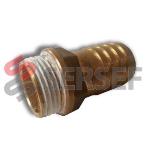 PORTAGOMA EN BRONCE ROSCA DE 3/4"  PARA TUBO DIAM= 22 MM.