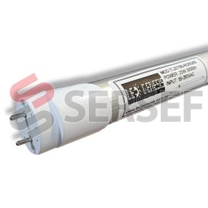 TUBO LED TL25T8B-90240/65 25W 2 PIN     90-240VAC 2000LM OPALINO MARCA GENESIS