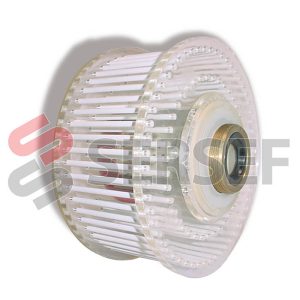 PACCO DISCO CON FLANGE DIAM. 170 CON 96 BARRAS CERAMICAS DIAM 3.6 ROSCA 49 C/NOC
