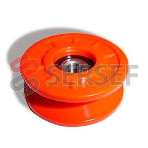 POLEA PLASTICA LOCA B-60 CON BALERO  6200 2RS FORO=10 MM. MARCA FM