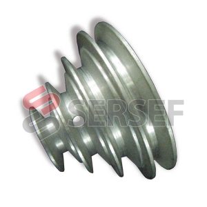 POLEA A GRADINI CON 4 RANURAS A/40-100 MM. FORO=19 MM. CON SEDE CH.