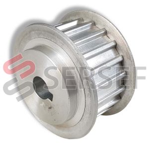 POLEA DENTADA P/BANDA AT10 DE 20 DIENTESDE 30 MM. TIPO D1 C/CEJAS Y BARRENO DE 10MM.