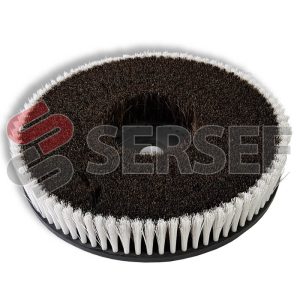 CEPILLO CIRCULAR DIAMETRO 350 MM. EN CRIN ANIMAL CON BORDE DE NYLON