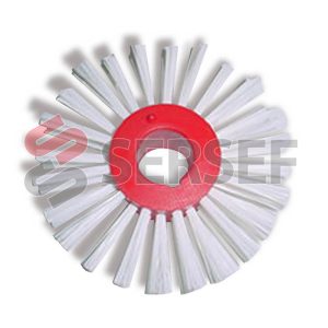 CEPILLO DIAMETRO 120 MM. FORO=25.5 MM. EN NYLON DIAM. 0.50 MM. CON 48 MECHONES