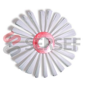 CEPILLO DIAMETRO 160 MM FORO=25.5 MM EN NYLON DIAMETRO 35 MM.