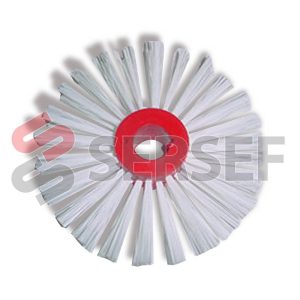 CEPILLO DIAMETRO 160 MM FORO=25.5 MM EN NYLON DIAMETRO 0.50 MM.