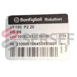 REDUCTOR VF-150/P2 20 HS B6 COD. 1016C0 12030006 FORO=50 MM. FLECHA= 35 MM. BONFIGLIOLI