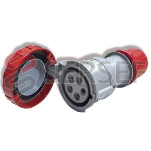SPINA VOLANTE 3P+N+T 16A 6H COD. 318.16 47 COLOR ROJO MARCA SCAME