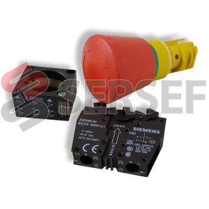 BOTON DE EMERGENCIA TIPO HONGO 3SB3201- 1HR20 MARCA SIEMENS