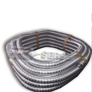 TUBO FLEXIBLE EN ALUMINIO PARA CONDUCCION DE AIRE CALIENTE DIAMETRO 40 MM.
