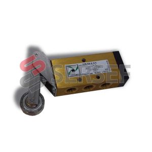 VALVULA DE 5/2 DE 1/8" PALANCA CON RODILLO 228.52.2.1 MARCA PNEUMAX