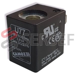 BOBINA U77 48V 50/60HZ 3.8VA 24VDC 3.1W MARCA CAMOZZI