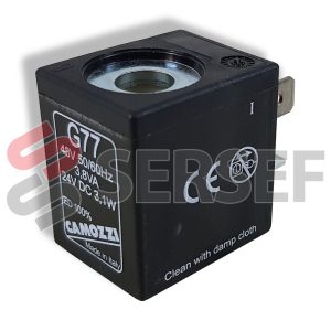 SOLENOIDE G77 24 VDC W=3.1 V=48 HZ=50/60VA=3.5 MARCA CAMOZZI