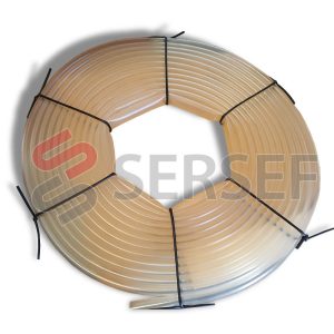 TUBO PARA RECUBRIR RODILLOS DE 35 X 40 MM. LISO EN POLIURETANO TRANSPARENTE