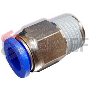 CONECTOR NEUMATICO RECTO OD 8 MM. R1/4" MARCA CMC