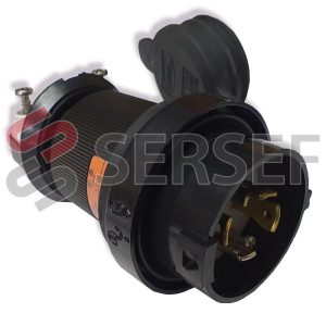 CLAVIJA CAND 3P4H 30A 125/250V HBL 2711SW MARCA HUBBELL