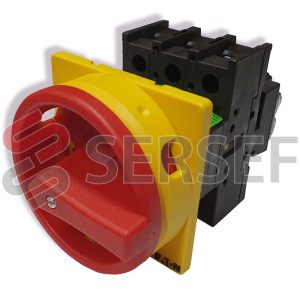 INT. SEC. ROJO P/PUERTA 3X32A MOELLER P1-32/EA/SUB MARCA EATON