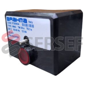 CONTROLADOR DE FLAMA TYPE VM43 TW 30S 230V 56-60HZ 12VA COD. 37200634 MARCA BRAHMA