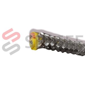 CABLE PARA TERMOPAR TIPO K CAL. 20 C/FIBRA DE VIDRIO Y MALLA ACERO INOX. 400°C
