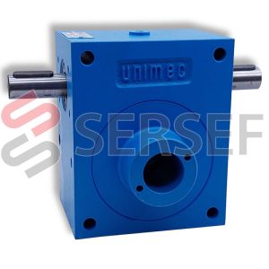 REDUCTOR TP407 I=1:10 RAL5015 MATR. 01/9520 MARCA UNIMEC